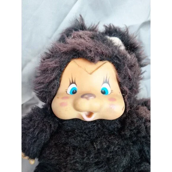 Nyamy Washino Kitten Felina Sucking Thumb Plush Black 7" Vintage 1979 READ - Picture 10 of 15